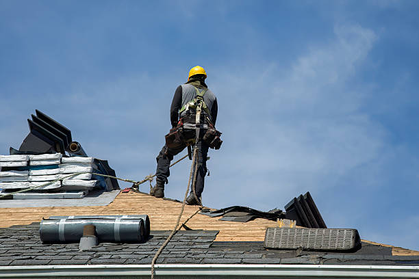 Professional Flat Roof Repair technician working in Albion, NY